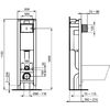 Ideal Standard E233267 PROSYS ECO FRAME M инсталляция для подвесных унитазов