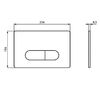 Кнопка смыва Ideal Standard Oleas R0115AA глянцевый хром