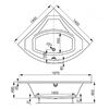 Акриловая ванна VAGNERPLAST VERONELA CORNER 140x140