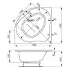 Акриловая ванна VAGNERPLAST PLEJADA 150x150
