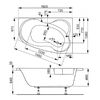 Акриловая ванна VAGNERPLAST MELITE 160x105 Right