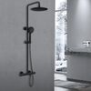 Душевая стойка Vincea Desire VSFS-1D0TMB термостатическая, черный матовый