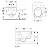 Чаша подвесного унитаза Geberit iCon Rimfree 204060000 безободковая