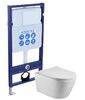 Комплект: унитаз с инсталляцией AQUATEK Standard Set AQUATEK БЕТТА с тонким сиденьем soft-close