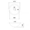 Раковина накладная стеклянная ABBER Glas AK2302 прозрачная