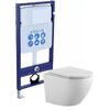 Комплект унитаз с инсталляцией SET AQUATEK ЕВРОПА с тонким сиденьем soft-close