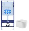 Set AQUATEK ЕВРОПА (рама AQUATEK Standard INS-0000012+звукоизоляционная прокладка+унитаз ЕВРОПА AQ1106-00+тонкое сиденье с механизмом плавного закрыва