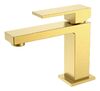 Смеситель для раковины Boheme Qubic Matt Gold 471-MG