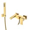 Смеситель для ванны с душем Boheme Qubic Matt Gold 473-MG
