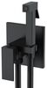 Смеситель гигиенический Boheme Qubic Matt Black 477-B черный матовый