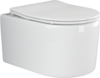 Подвесной унитаз с сиденьем Ceramica Nova MOMENTS CN3003 Белый