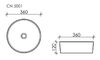 Раковина Ceramica Nova ELEMENT CN5001 Белый 36х36х12