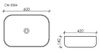 Раковина Ceramica Nova ELEMENT CN5004 Белый 60х42х14