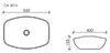 Раковина Ceramica Nova ELEMENT CN5016 Белый 56х40х15,5