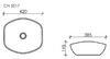 Раковина Ceramica Nova ELEMENT CN5017 Белый 42х38,5х14,5