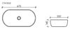 Раковина Ceramica Nova ELEMENT CN5022 Белый 67,5х35х14