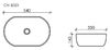 Раковина Ceramica Nova ELEMENT CN5023 Белый 54х35х14,5