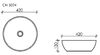Раковина Ceramica Nova ELEMENT CN5024 Белый 42х42х13
