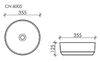Раковина Ceramica Nova ELEMENT CN6005 Белый 35,5х35,5х12,5