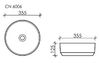 Раковина Ceramica Nova ELEMENT CN6006 Белый Матовый 35,5х35,5х12,5
