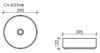 Раковина Ceramica Nova ELEMENT CN6022MB Чёрный Матовый 39х39х12