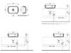 Раковина накладная HATRIA PENCIL Y1GF01 белый 55x38x16.5H