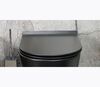 Крышка сидение для унитаза с микролифтом HATRIA FUSION Y9AQ02 черный матовый 35x39x3h
