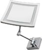 Stil Haus, настенное квадратное косметическое зеркало (2x) с LED подсветкой, цвет хром 901(08)