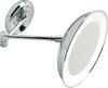 Stil Haus, настенное круглое косметическое зеркало (4x) с LED подсветкой (скрытая проводка), цвет хром 1036(23)