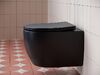 Подвесной унитаз с сиденьем Ceramica Nova PLAY CN3001MB Черный матовый