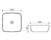 Раковина Ceramica Nova FORM CN2002 Белый 42х42х14,5