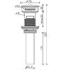 Донный клапан Ceramica Nova CN2000MBx с переливом Черный матовый