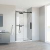 Душевая дверь Vincea Комо Софт (Como Soft) VDS-1CS110CLB 110x195 см, профиль черный матовый. Размер регулировки 1085-1105 мм