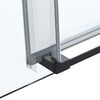 Душевая дверь Vincea Комо Софт (Como Soft) VDS-1CS110CLB 110x195 см, профиль черный матовый. Размер регулировки 1085-1105 мм