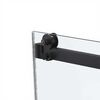 Душевая дверь Vincea Комо Софт (Como Soft) VDS-1CS110CLB 110x195 см, профиль черный матовый. Размер регулировки 1085-1105 мм