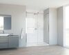 Душевая дверь Vincea Комо Софт (Como Soft) VDS-1CS140CL 140x195 см, профиль хром. Размер регулировки 1385-1405 мм