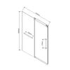 Душевая дверь Vincea Комо Софт (Como Soft) VDS-1CS140CL 140x195 см, профиль хром. Размер регулировки 1385-1405 мм