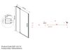 Душевая дверь Vincea Экстра (Extra) VDP-1E1112CLGM 120x200 см, профиль вороненая сталь. Размер регулировки 1112-1212 мм
