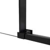 Душевая дверь Vincea Слим Софт (Slim Soft) VDS-1SS150CLB 150x200 см, профиль черный матовый. Размер регулировки 1480-1500 мм