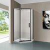 Душевой уголок Vincea Stresa VSP-1S900CLGM, 900*900, вороненая сталь, стекло прозрачное