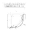Душевой уголок Vincea Alpha VSQ-3AL900CLB, 900*900, черный, стекло прозрачное