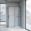 Душевой уголок Vincea Slim Soft VSR-1SS8014CLB, 1400*800, черный, стекло прозрачное