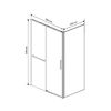 Душевой уголок Vincea Slim Soft VSR-1SS1010CLB, 1000*1000, черный, стекло прозрачное
