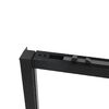 Душевой уголок Vincea Slim Soft VSR-1SS1013CLB, 1300*1000, черный, стекло прозрачное