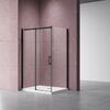 Душевой уголок Vincea Dice VSR-4D1014CLB, 1400*1000, черный, стекло прозрачное