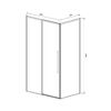 Душевой уголок Vincea Slim-N VSR-4SN9014CL, 1400*900, хром, стекло прозрачное