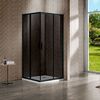 Душевой уголок Vincea Garda VSS-1G8090CGB, 900*800, черный, стекло тонированное