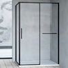Душевой уголок Vincea Slim Soft VSR-1SS1013CLB, 1300*1000, черный, стекло прозрачное