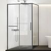 Душевой уголок Vincea Slim Soft VSR-1SS9012CLGM, 1200*900, вороненая сталь, стекло прозрачное
