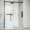 Душевая дверь Vincea Комо Софт (Como Soft) VDS-1CS110CLB 110x195 см, профиль черный матовый. Размер регулировки 1085-1105 мм